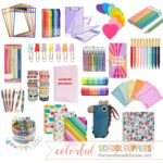 colorful school supplies